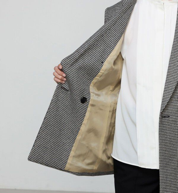 TOMORROWLAND collection「シックシェファード ダブルブレストジャケット」|テーラードジャケット|