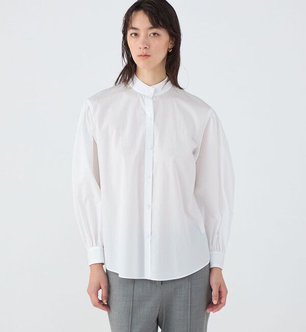 TOMORROWLAND collection「200/2スーピマローン ファインタックギャザーブラウス」|シャツ・ブラウス|