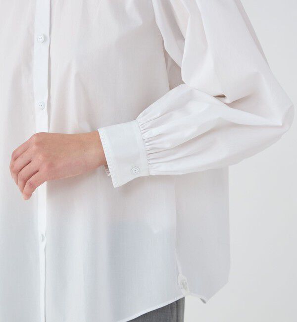 TOMORROWLAND collection「200/2スーピマローン ファインタックギャザーブラウス」|シャツ・ブラウス|