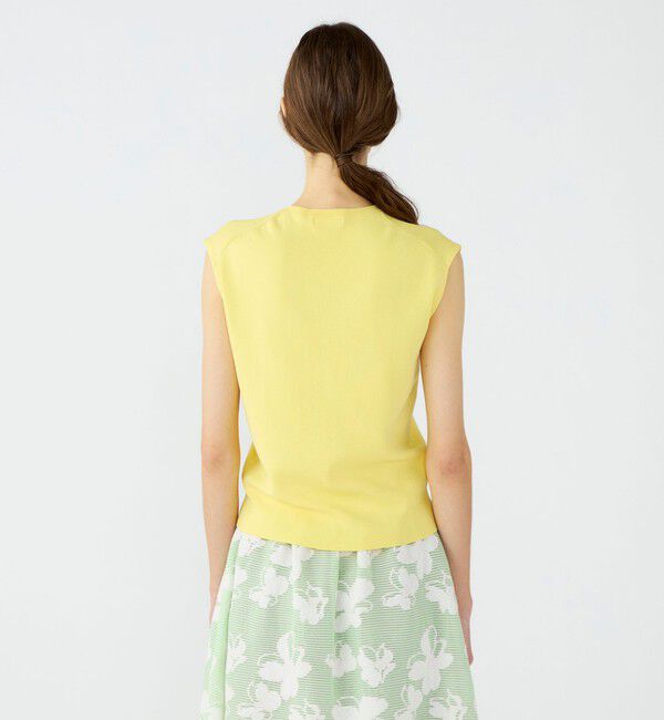 Ballsey「ハイゲージコットン ノースリーブプルオーバー」|ニット・セーター|