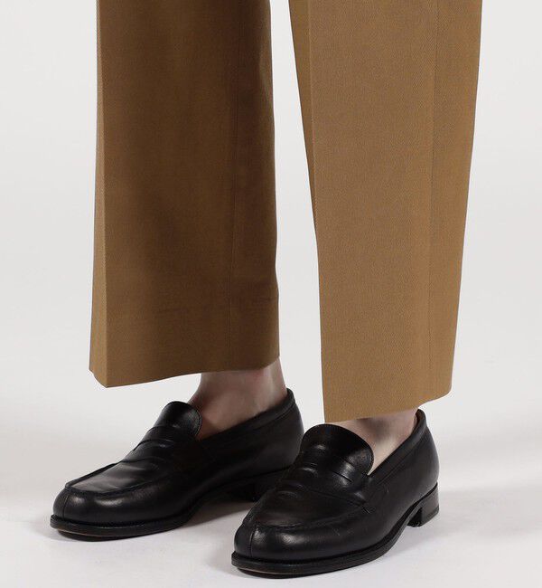 TOMORROWLAND MENS「コットンキュプラ ツイル 2タックワイドストレートパンツ」|スラックス|