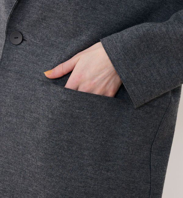 GALERIE VIE「ウールミルドスムース チェスタージャケット」|テーラードジャケット|