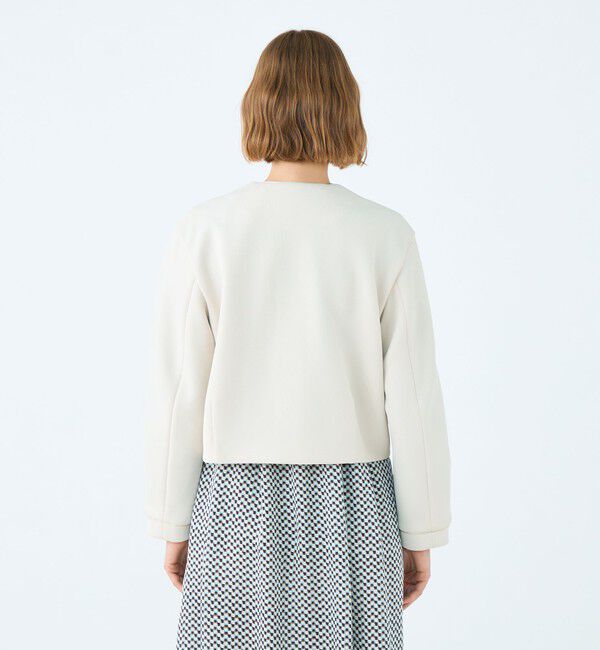 Ballsey「リップルダンボール ライトクルーネックジャケット」|ノーカラージャケット|