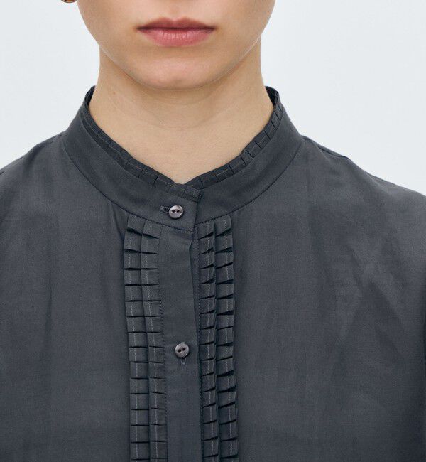 TOMORROWLAND collection「シャンブレータフタ ノースリーブブラウス」|シャツ・ブラウス|