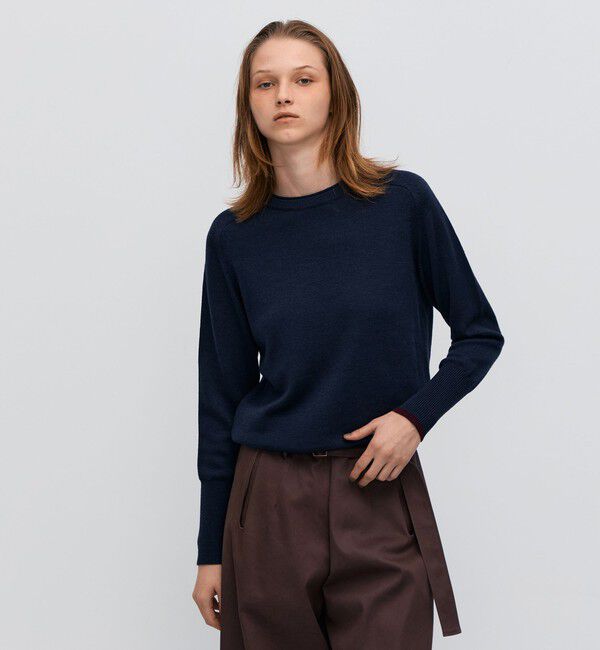 BACCA「【一部WEB限定】エクストラファインメリノウール クルーネックプルオーバー」|ニット・セーター|