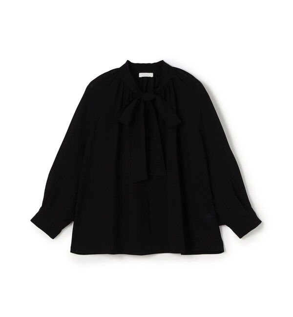 Ballsey「シアートロピカル ボウタイブラウス」|シャツ・ブラウス|19 ブラック
