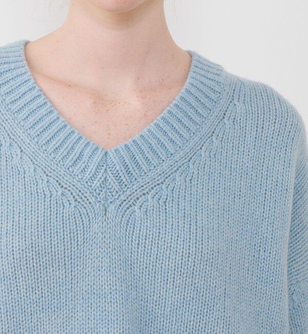 GALERIE VIE「ファインウール Vネックプルオーバー」|ニット・セーター|