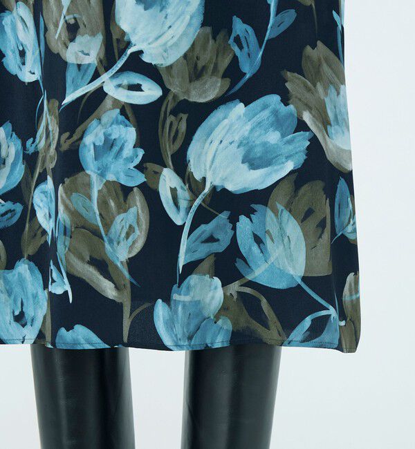 Ballsey「ミラージュフルールプリント バックタックワンピース」|ワンピース|