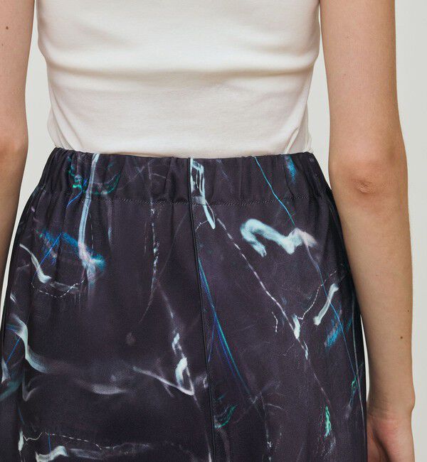 DES PRES「ネオンプリント マーメイドスカート」|フレア|