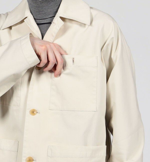 TOMORROWLAND MENS「60/3 コットンオックスフォード 4Bブルゾン」|ブルゾン・スタジャン|