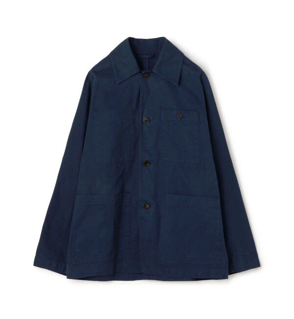 TOMORROWLAND MENS「60/3 コットンオックスフォード 4Bブルゾン」|ブルゾン・スタジャン|67 ダークブルー