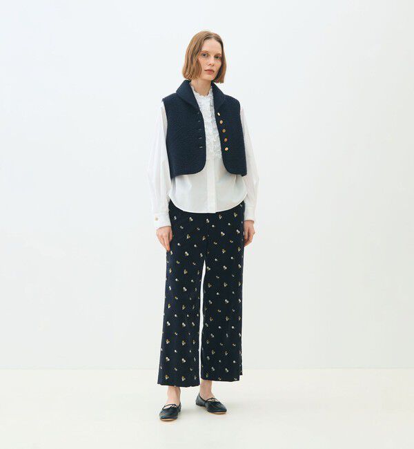 TOMORROWLAND collection「シープニット ショールカラージレ」|ベスト・ジレ|