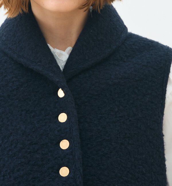 TOMORROWLAND collection「シープニット ショールカラージレ」|ベスト・ジレ|