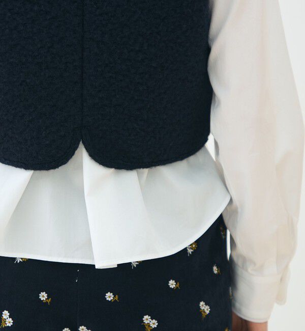 TOMORROWLAND collection「シープニット ショールカラージレ」|ベスト・ジレ|