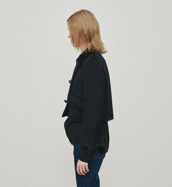 DES PRES「スーリーアルパカブラックシャギー ショートジャケット」|その他|