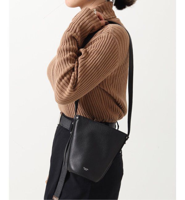 「【blancle/ ブランクレ】S.LETHER  2WAY BUCKETSH S」|ショルダー・メッセンジャー|ブラック