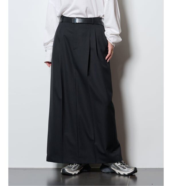  「《追加2》SLACKS LIKE スカート」|スカート|ブラック