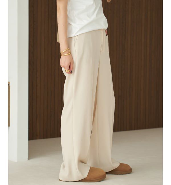 Plage「《追加》washable straight パンツ 3」|スラックス|