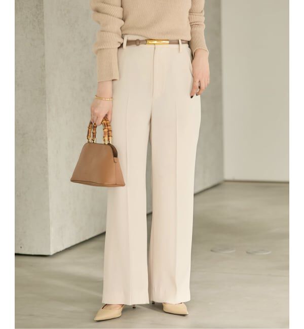 Plage「《追加》washable straight パンツ 3」|スラックス|