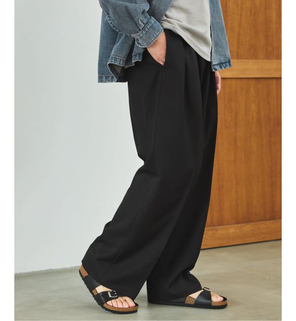 EDIFICE「ラフトップ ウルトラ ワイドパンツ」|スラックス|