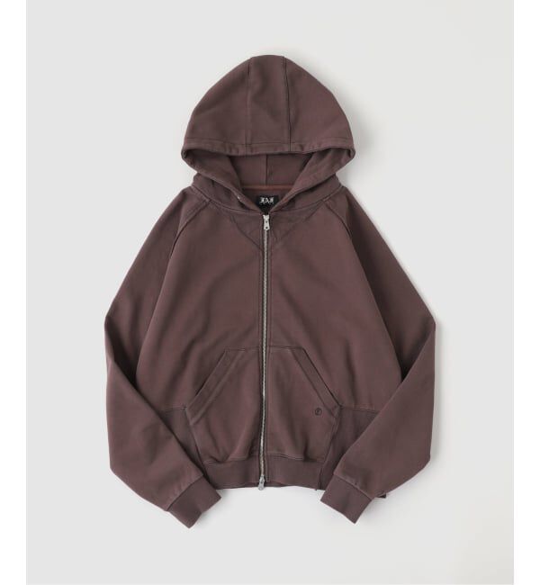 PULP「FAF (FAKE AS FLOWERS) / フェイク アズ フラワーズ STELLA ZIP UP HOODIE」|パーカー|ブラウン