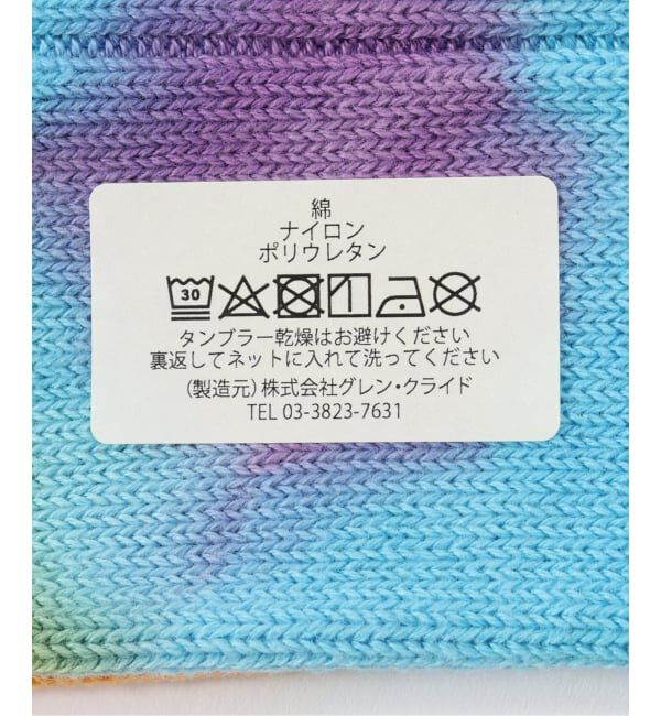 JOURNAL STANDARD「【GLEN CLYDE/グレンクライド】タイダイソックス」|ソックス|