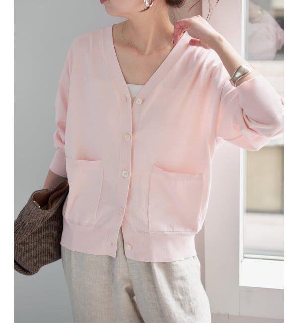 Spick and Span「《追加》コットンハイゲージカーディガン」|カーディガン|