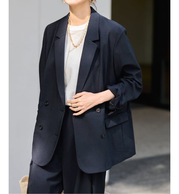 FRAMeWORK「≪予約≫撥水強撚PEダブルジャケット」|テーラードジャケット|