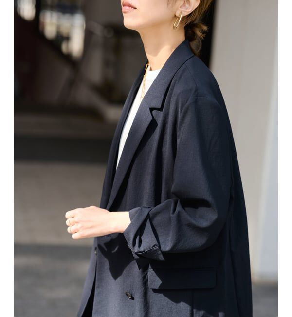 FRAMeWORK「≪予約≫撥水強撚PEダブルジャケット」|テーラードジャケット|