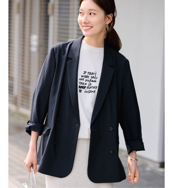 FRAMeWORK「≪予約≫撥水強撚PEダブルジャケット」|テーラードジャケット|