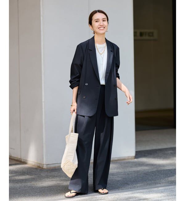 FRAMeWORK「≪予約≫撥水強撚PEダブルジャケット」|テーラードジャケット|