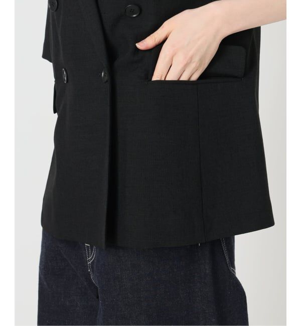 FRAMeWORK「≪予約≫ウォッシャブルハーフスリーブジャケット」|テーラードジャケット|