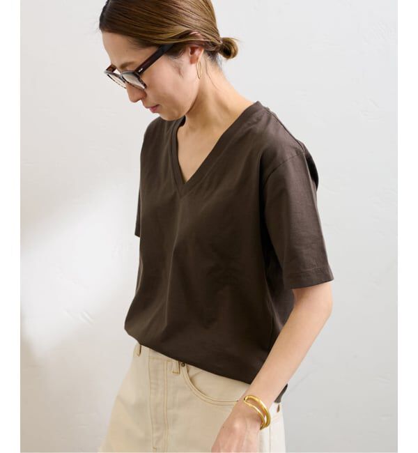 FRAMeWORK「≪追加予約≫LOEFF/ロエフ 別注 Vネック TEE」|Tシャツ・カットソー|