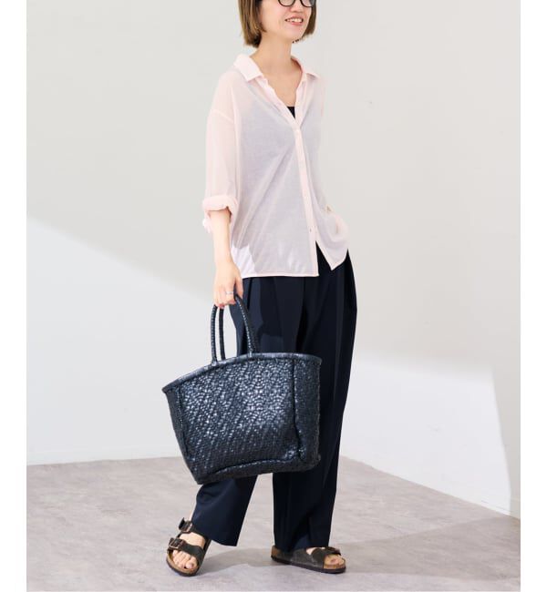 FRAMeWORK「≪予約≫コットンナイロンシアーテンジクシャツ」|Tシャツ・カットソー|