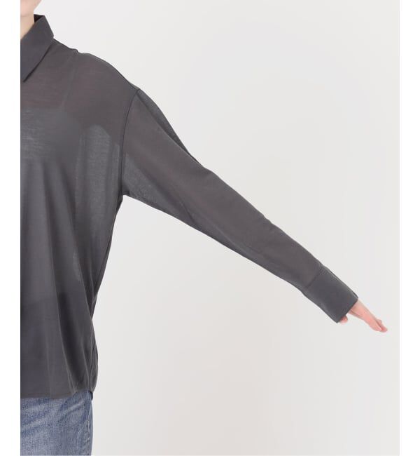 FRAMeWORK「≪予約≫コットンナイロンシアーテンジクシャツ」|Tシャツ・カットソー|