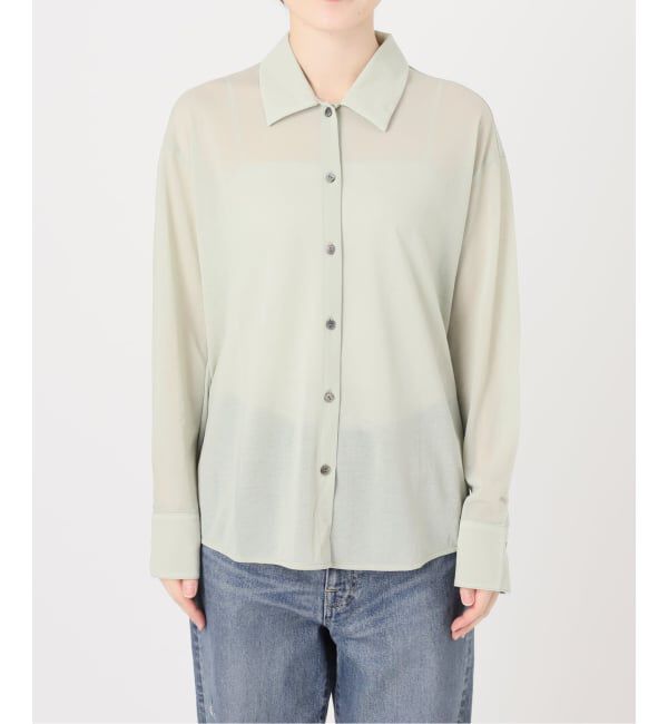 FRAMeWORK「≪予約≫コットンナイロンシアーテンジクシャツ」|Tシャツ・カットソー|