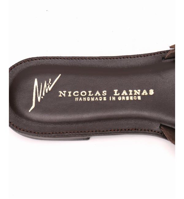 Spick and Span「《予約》NICOLAS LAINAS / ニコラス ライナス ビッグバックルフリンジサンダル」|サンダル|