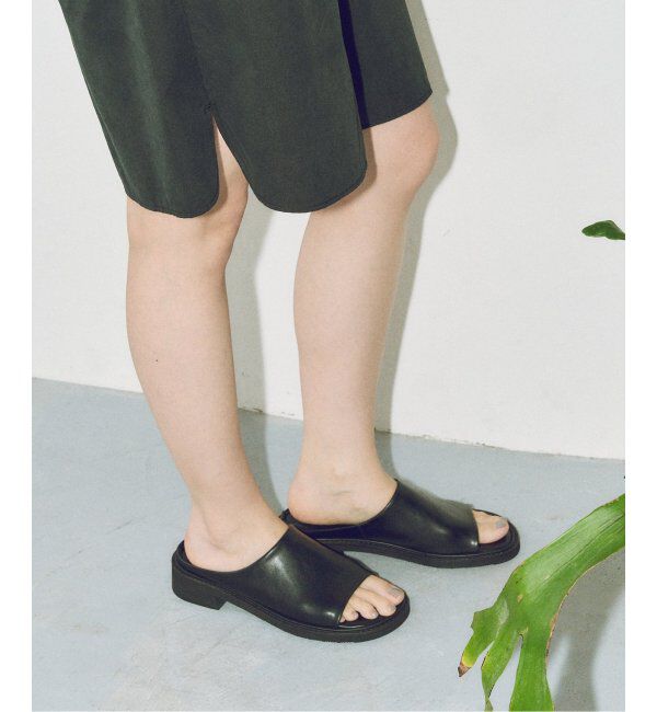  「《追加》MIDORI UEEDA&times;GRISEクロッグミュールサンダル」|サンダル|ブラック