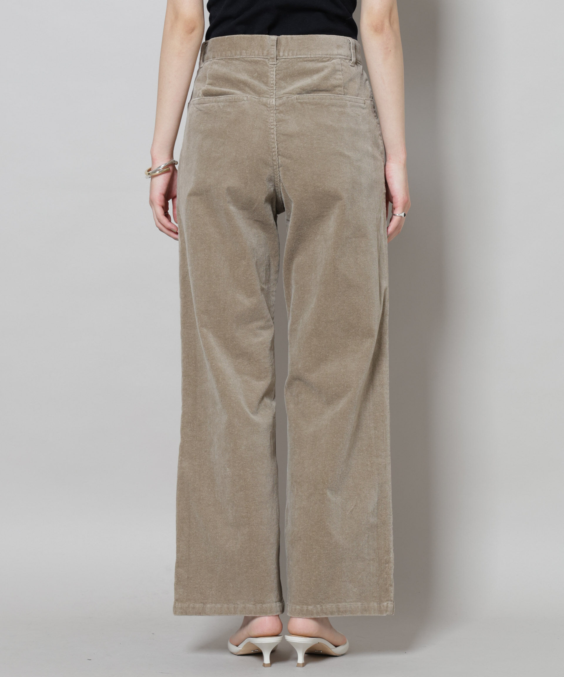 nano･universe「コーデュロイワイドパンツ」|チノ|