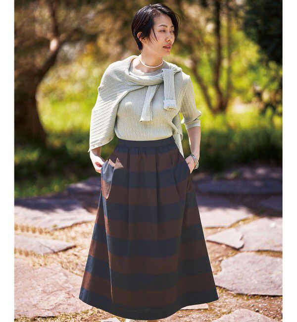 自由区「【カタログ掲載・アンサンブル対応・洗える】グリッターリブ カーディガン」|カーディガン|