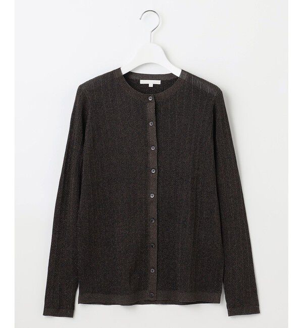 自由区「【カタログ掲載・アンサンブル対応・洗える】グリッターリブ カーディガン」|カーディガン|