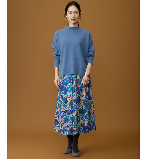 自由区「【SHIHOさん着用】ウールハイゲージモックネック ニット」|ニット・セーター|