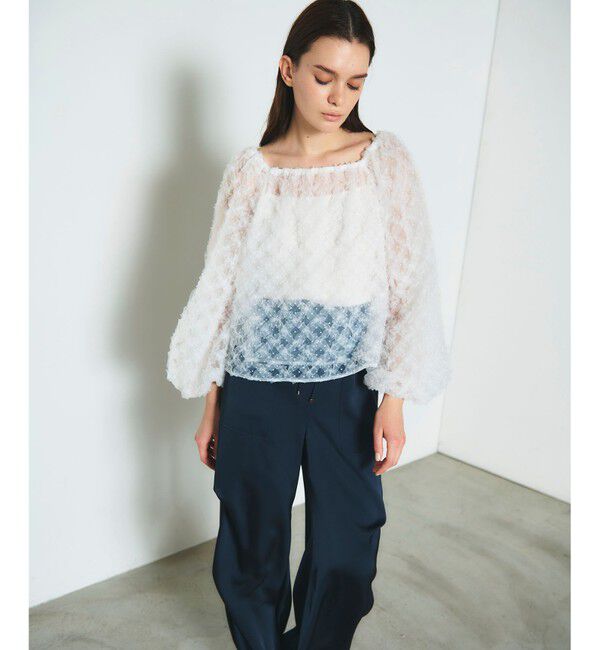 Diagram「チュール刺繍トップ」|シャツ・ブラウス|