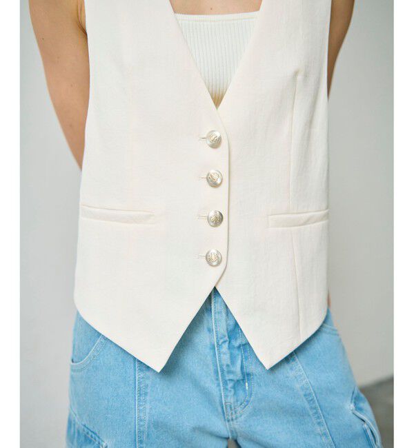 Grace Class「リネン混ツイルジレ」|ベスト・ジレ|