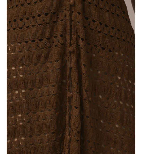 GRACE CONTINENTAL「レースロングカーディガン」|カーディガン|