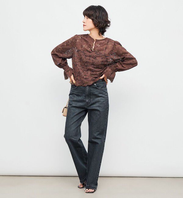 NOLLEY'S「ウォッシャブルレース2WAYブラウス」|シャツ・ブラウス|