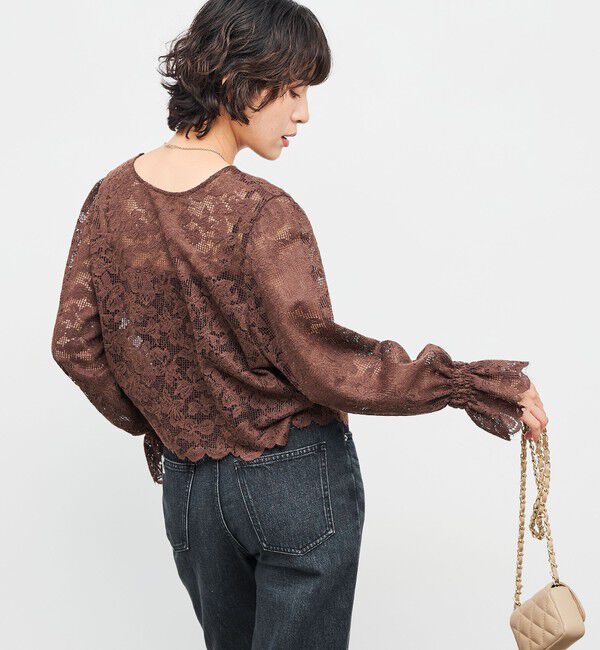 NOLLEY'S「ウォッシャブルレース2WAYブラウス」|シャツ・ブラウス|