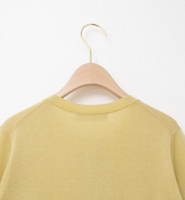 NOLLEY'S sophi「《アンサンブル対応》《手洗い可能》W混ラメクルーネックカーディガン」|カーディガン|