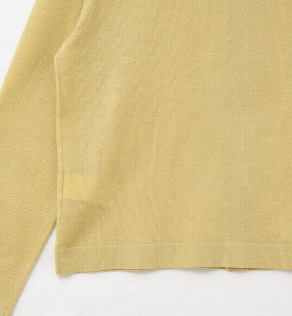 NOLLEY'S sophi「《アンサンブル対応》《手洗い可能》W混ラメクルーネックカーディガン」|カーディガン|