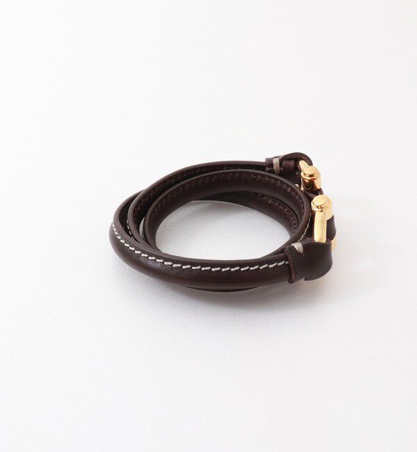 NOLLEY'S「【CXC /シーエックスシー】ビットモチーフクロスレザーブレス」|ブレスレット・バングル|